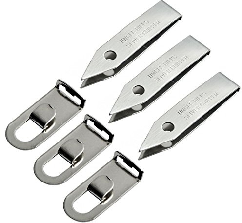 3 Pk Uncle Bill's Sliver Gripper Precision Key Chain Tweezers