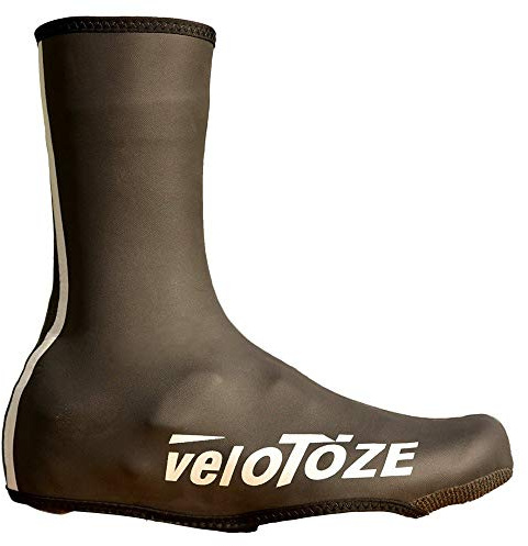 veloToze Neoprene Shoe Cover (Waterproof Cuff Included), Black Large