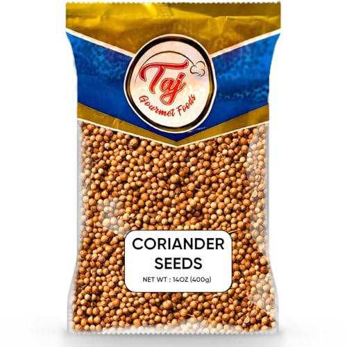 AJ Premium Indian Coriander Seeds, (Dhania), Coriander Whole, (14 Ounce)