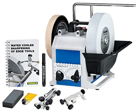 Tormek T-8 Original wassergekühltes Schleifsystem, DE-Version mit deutschem Handbuch, 200 W, 230 V