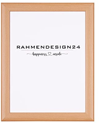 Rahmendesign24 Bilderrahmen Fiona 60x90 Buche Fotorahmen, Wechselrahmen, Posterrahmen, Puzzlerahmen
