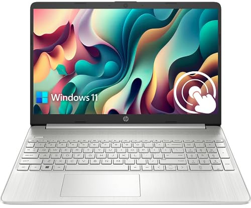 HP Pavilion 15.6 HD Touchscreen Anti-Glare Laptop, 8GB RAM, 256GB SSD Storage, Intel Core Processor up to 4.1GHz, Up to 11 Hours Long Battery Life, Type-C, HDMI, Windows 11 Home, Silver