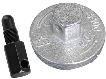 JNNJ Outil Universel D'arrêt pour Le Démontage de La Tronçonneuse, Démonter de Embrayage de Tronçonneuse de Butée de Piston, Accessoires de Outils de Démontage du Volant Moteur(Argent)