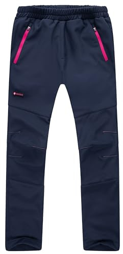 Höhenhorn Tiegun Kinder Softshellhose Dunkelblau/Pink Gr. 134