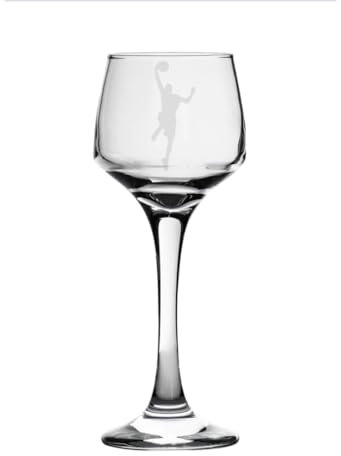 Basketball Engraved Sherry Glass, Sport Gift for Men
