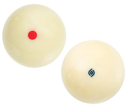 KOMBIUDA Billardkugeln 2st Billardkugel Professionelle Poolbälle Weißes Stichwort Poolzubehör Billard Cue-bälle Billard-zubehör Trainingshinweis Hinweise Weiße Kugel Schwarzer Stock Harz
