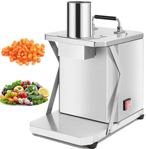 Picadora eléctrica de verduras para cocina, 200 W, picadora de alimentos comercial, picadora automática para uso doméstico y comercial, procesador de alimentos y licuadora con 3 cuchillas de acero