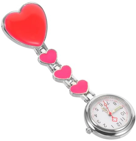 WOFASHPURET Kreative Hängeuhr für Krankenschwestern aus Legierung mit Leuchtfunktion und Modischem Design für Klinik und Medizinisches Personal