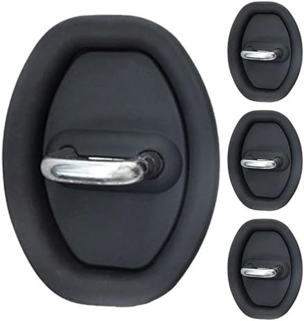 MNBVGHH 4PCS Car Silicone Door Latch Protective Cover, for Toyota Yaris/Yaris Cross 2020-2023 2024 Car Door Lock Latches Silent Shock Cover Set Auto Accessories,A