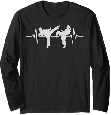 T-shirt de karaté pour homme - Costume de karaté pour garçons Manche Longue