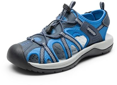 DREAM PAIRS Herrsandaler stängd tå utomhus sport atletisk vandring vatten strand bekväma lediga sommar sandalskor, Marinblått Xsp, 10.5