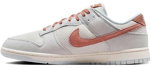 NIKE Homme Dunk Low Retro SE Sneaker, Pure Platinum/Fossil Rose/Phan, 45 EU
