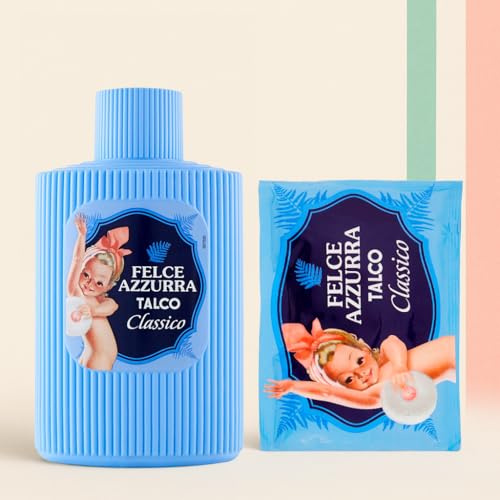 Talc Felce Azzurra Classico 200 g +100 g Offert - Poudre Parfumée pour Peau Douce et Fraîcheur Durable