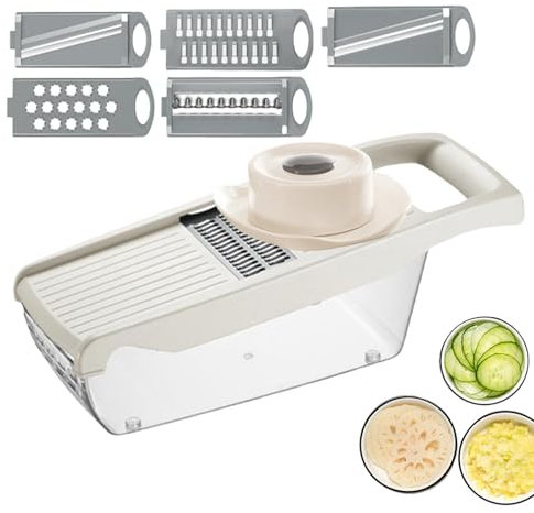 Trancheuse alimentaire avec support à main, trancheuse de pommes de terre mandoline,Coupe-légumes professionnel - Râpe à fromage domestique, trancheur de carottes et de tomates pour café,