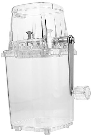 HOMSFOU Manual Ice Chopper Portable Hand Crank for Home Use Easy for Drinks and Parties Housewarming