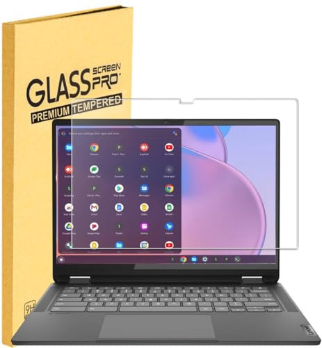Tempered Glass Screen Protector for 2025-2024 Lenovo IdeaPad Flex 5/5i Chromebook Plus 14 Touchscreen Laptop, 9H Hardness Anti-Scratch, Bubble Free