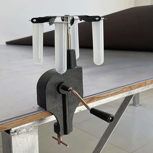 JOSBY Centrifugeuse Manuelle 1800 TR/Min, précipitateur centrifuge de Laboratoire, Peut contenir 15 ML x 4 Tubes à centrifuger, équipement expérimental Physique, Mini mélangeur Vortex Manuel