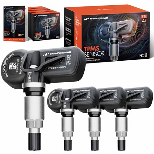 A-Premium 4PCS Pre-Programmed TPMS Sensor Tire Pressure Monitoring Sensor - Compatible with Nissan Altima 12-14, Frontier 13-19, Maxima 12-15, NV200 18-21, Sentra Versa 13-19, Xterra 12-15 - 315MHz