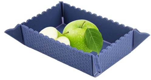 Tyinerc Platos de camping, cuenco plegable | Cuenco de viaje plegable magnético | Cuenco de silicona para embutidos, vajilla de camping portátil para juegos al aire libre, reuniones familiares