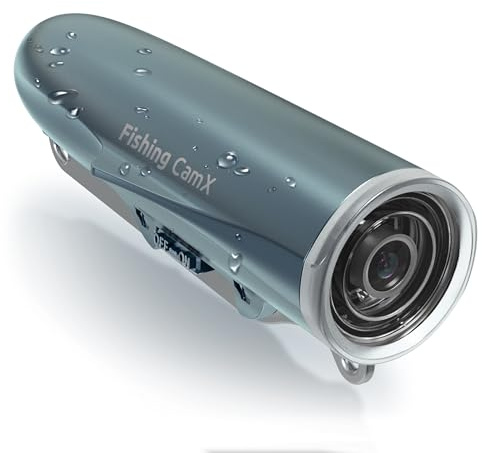 CanFish CamX, Fotocamera per Pescatori, Localizzatore di Pesci, Fotocamera per Esca HD 1080P & 136° Ultra Grandangolare, Impermeabile ROV 200 m/Rilevamento del Movimento/Registrazione Intelligente