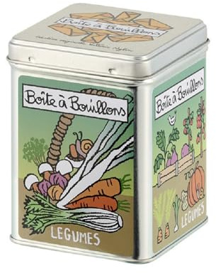DLP - Boîte à Bouillons en Métal - Légumes Vintage