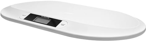 Báscula digital para bebés, 20 kg, con indicador LED, báscula digital para recién nacidos, para bebés, gatos, perros, etc., color blanco