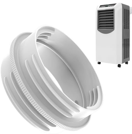 2 Stück Klimaanlagen Abluftschlauch Adapter,5,9-Zoll-Klimaanlagen-Abgasschlauchkupplung,Universeller Mobiler AC-Rohrverbinder