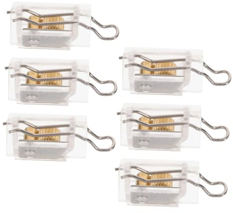 PartyKindom 6pcs Blind Cords Locks for Venetian Blinds Top Fixing Pull Cord Tilt Mechanism Window Accessories Parts for Roman Austrian Shades