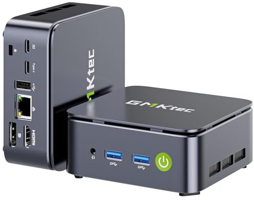 GMKtec Mini PC Ryzen 5 3500U (Beats N150) 16GB 256GB SSD 2.5GbE NIC LAN Office Home Desktop Computers, Triple 4K Display, WiFi, BT, USB-C, DP Nucbox G10 Black