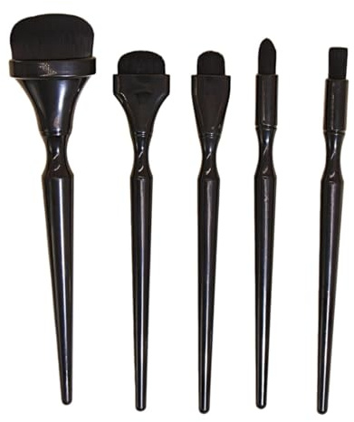 Charcoal Brushes for Artists,Charcoal Blending Brushes, 5 Pieces Painting Supplies,Painting Tools,Makeup Brush Set,Ink Mixing Brush for Art Students Teachers Artists Craftsmen,Black