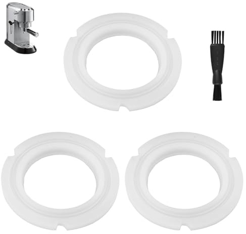 3 Joints Silicone Compatible avec Cafetière Cecotec Cafelizzia | Compatible avec 790, 890, Pro, Steel, Steel Pro, DUO, Shiny Pro, Fast, Fast Pro - Brosse de Nettoyage Offerte