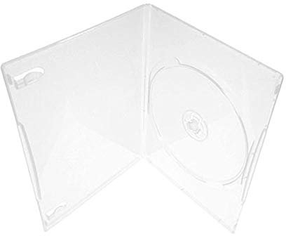 Maxtek 7 mm Slim trasparente custodie singole per CD/DVD, confezione da 100 pezzi.