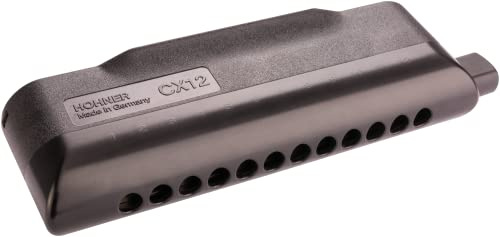 HOHNER Mundharmonika, CX-12, Black, D