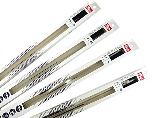 Prym - Ergonomics (40cm, 10.00mm) Single-Pointed Needles - 2 Needles