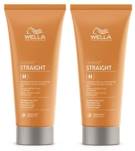2er Straightening Cream Straight H Creatine+ gesträhntes und sehr sensibles Haar Wella Professionals 200 ml