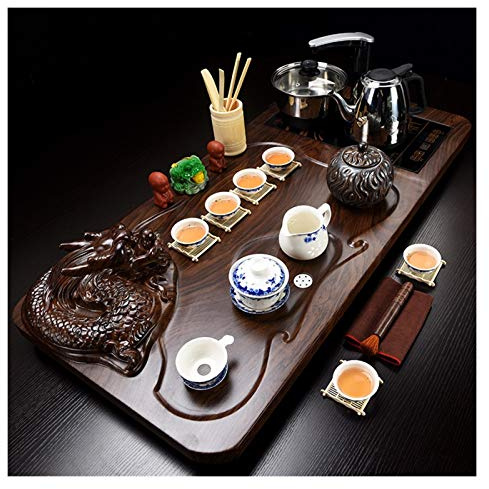 caihuashopping Servizio di caffè Set da tè turistico Kung Fu Set di tè teiera Blu e Bianco Porcellana Cinese Kung Fu Set Tazza Set Completo Servizio da tè (Color : U)