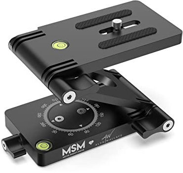 Move Shoot Move Z Tripod Head, Camera Slider Head, Built in Panning Base and Spirit Level, 2-Knob Super Easy Locking System, 4KG Payload and Minimal Form Factor