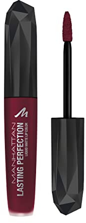Manhattan Lasting Perfection Liquid Matte Lip Color, Fb. 600 Statue of Burgundy, flüssiger Lippenstift, matt, 5,5 ml