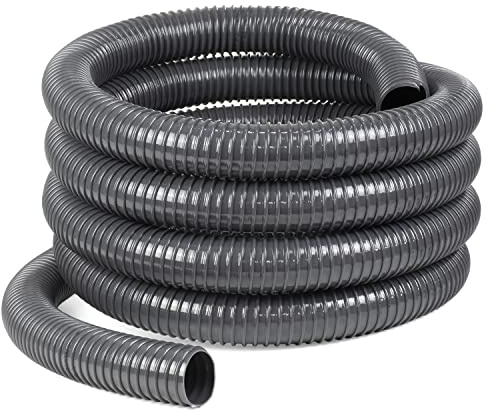 Moritz avloppsslang Ø 25 mm x 10,00 meter spiralslang för dammar camping husvagn, husbil, bänk, fontän, transportslang, pumpslang avloppsslang