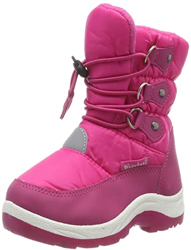 Playshoes Winter-bootie, Stivali da Neve Unisex - Bambini e ragazzi, Rosa Per Allacciare, 32/33 EU