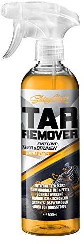 ShinyChiefs Tar Off - Schnell wirkender Teerentferner Auto - Entfernt Teer, Bitumen sowie Harz-, Fett- und Ölverunreinigungen von Allen Oberflächen - Extra Starkes Teer-Entferner-Spray 500ml