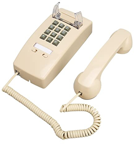 Retro Wall Phones, Waterproof Corded Landline Telephone Wall Mounted Adjustable Volume for Home Hotel and Office