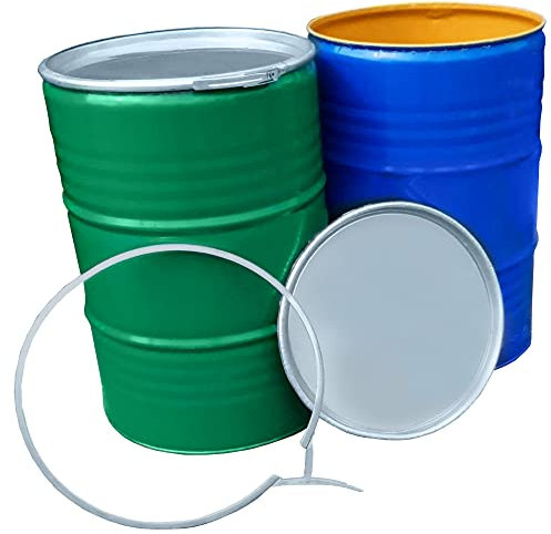 205L 45 Gallon Shipping Drum Shipping Barrel Oil Drum Container BIN Steel Drum with LID and Clasp