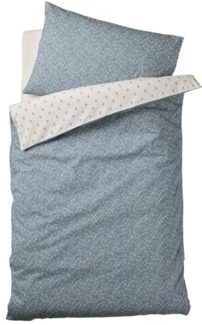 VERTBAUDET Bettbezug für Babys, wendbar, India, Blau, bedruckt, 100 x 120 cm
