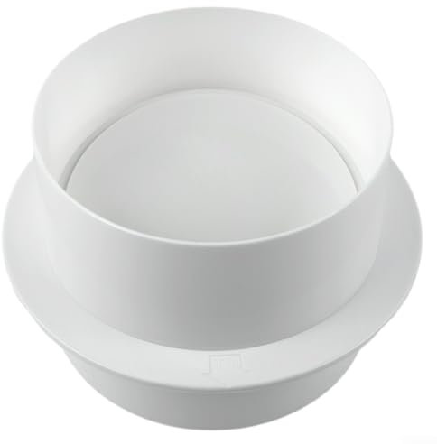 Pipe Backdraft Damper, PVC For Bathroom Kitchen Ventilation Check Valve, Prevents Reverse Irrigation(110mm)