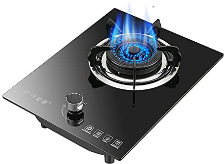 Encimera de gas incorporada, cocina de mesa, protección contra llama por termopar/encendido electrónico por pulso, para calentar, cocinar, hervir, freír, hervir a fuego lento [Clase energética A]