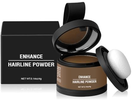 Magic Root Cover Up, Magic Root Cover Up with Mirror, Hairline Shadow Powder, Root Touch Up Powder for Women & Men, Water Sweat Resistant (#11 Light Brown, 0.14oz)