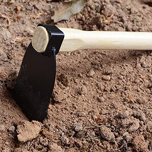 XANHOY 35cm Indispensable Garden Hoes Headed Weeding Tool Portable Garden Hand Tool with Handle Hoe Garden Tools