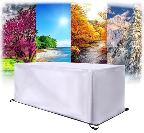 XIANGPEIFBH Abdeckplane Gartenmöbel Schutzhülle 90x70x75cm(LxWxH) Abdeckung für Gartenmöbel Wasserdicht Rechteckig Winddicht Winterfest Abdeckhauben Schutzhülle für Möbelsets Gartentisch Sitzgruppe