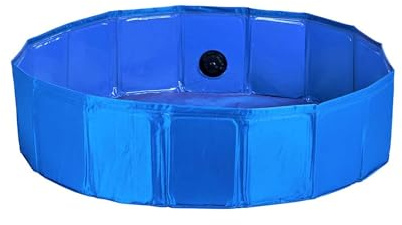 Well Home Pool für Haustiere, Ø 120 x 30 cm, blau, rutschfest